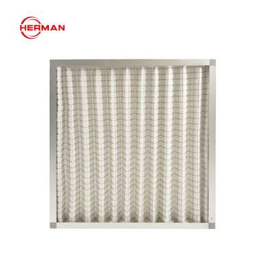 G3 G4 Cardboard Frame Pleated Panel Air Filter Folding Primary Air Filter